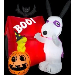Halloween Inflatables Gemmy 6 Ft. H. Halloween Airblown Snoopy Dog House Halloween Inflatable