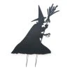 Halloween Yard Decor Gerson 78 In. H Metal Halloween Witch Silhouette Yard Decoration With Broom