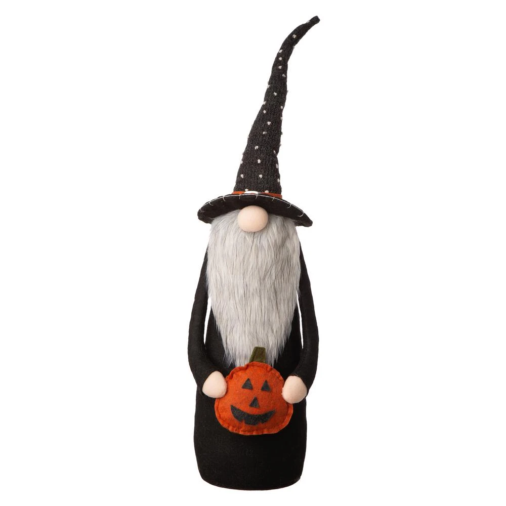 Glitzhome 28 In. H Halloween Fabric Gnome Standing Decor Halloween Props