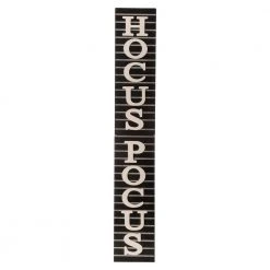 Glitzhome 60 In. H Halloween Wooden Hocus Pocus Standing Porch Sign Or Hanging Decor (KD, 2-Function)