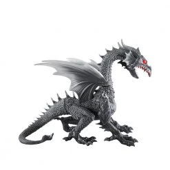 Halloween Yard Decor Home Accents Holiday 69 In. Animated Giant Dragon In Grey Without Fog Machine