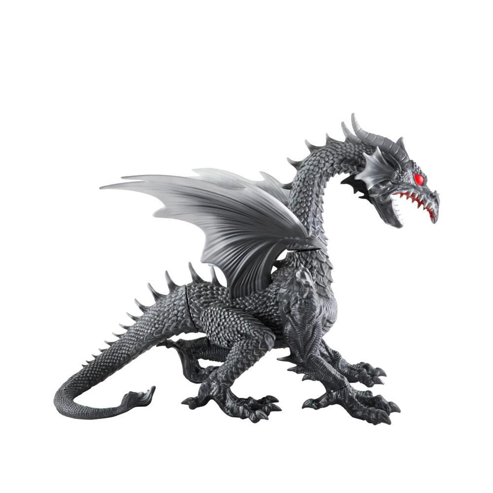 Halloween Yard Decor Home Accents Holiday 69 In. Animated Giant Dragon In Grey Without Fog Machine
