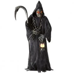 Halloween Yard Decor Home Accents Holiday 6 Ft. Animated LED Reaper With Lantern