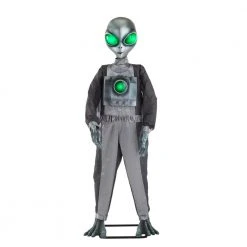 Home Accents Holiday 6 Ft. Animated LED Alien Halloween Yard Decor