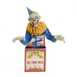 Home Accents Holiday 6 Ft. Animated LED Jack-in-the-Box Halloween Yard Decor