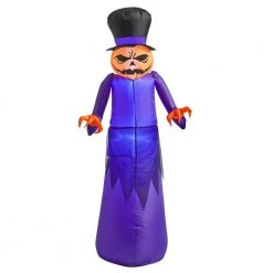 Home Accents Holiday 5 Ft. Pumpkin Reaper With Top Hat Halloween Inflatable