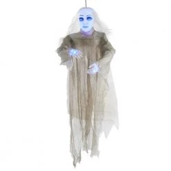 Halloween Props Home Accents Holiday 4 Ft. LED Hanging Ghost Girl