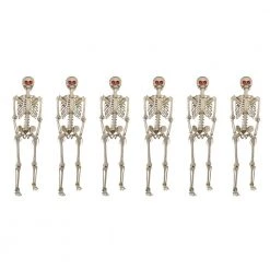 Home Accents Holiday 5 Ft. Poseable Skeleton With LED Illumination (Set Of 6) Halloween Props