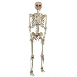 Halloween Props Home Accents Holiday 5 Ft LED Pose-N-Stay Skeleton