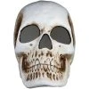 N/A 20 In. Blow Mold Lighted Decor-Candle Flicker-Matte Black Skull Halloween Props