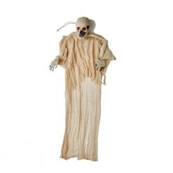 Worth Imports 67 In. Halloween Hanging Mummy With Red Light Eyes And Voice Halloween Props